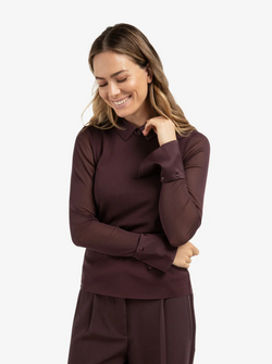 HAUT EN MAILLE TRANSPARENT