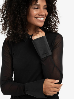 HAUT EN MAILLE TRANSPARENT