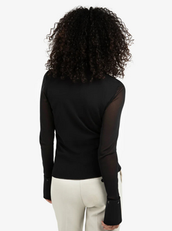 HAUT EN MAILLE TRANSPARENT