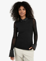 HAUT EN MAILLE TRANSPARENT