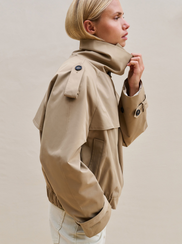 BOMBER TRENCH-COAT