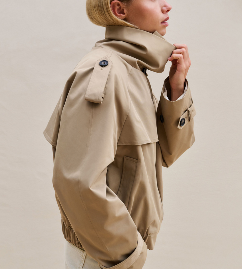 BOMBER TRENCH-COAT