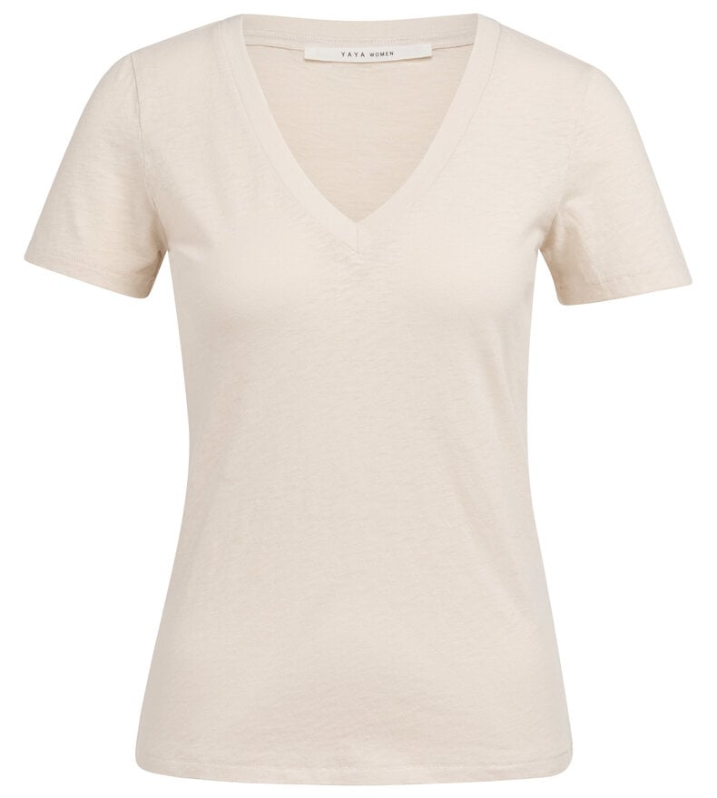 T-SHIRT À COL EN V