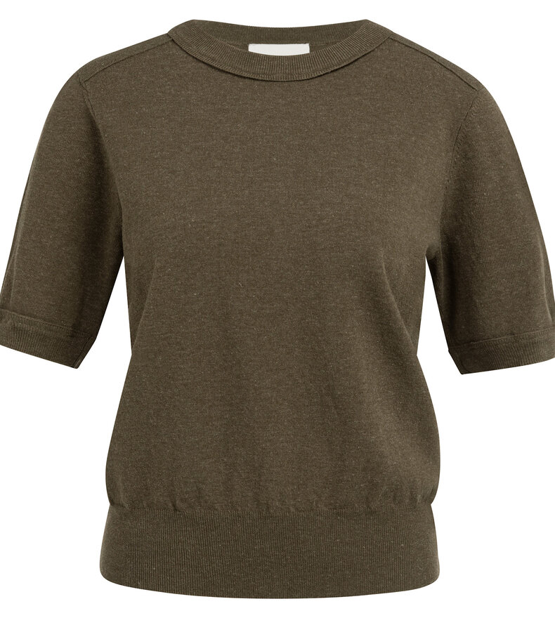 SHORT SLEEVE SWEATER