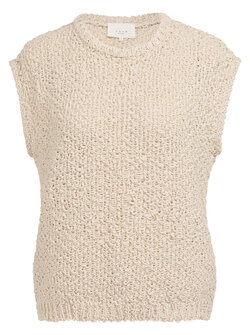 PULL SANS MANCHES TEXTURÉ