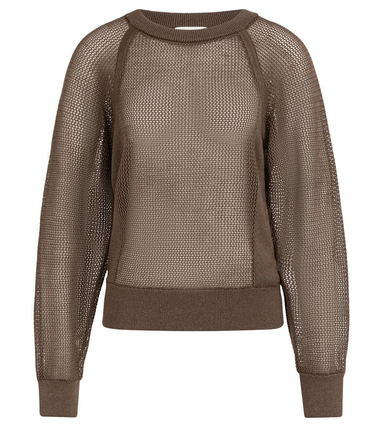 MESH RAGLAND SWEATER