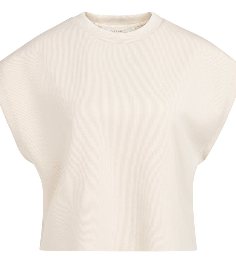 SLEEVELESS BOXY SWEATSHIRT