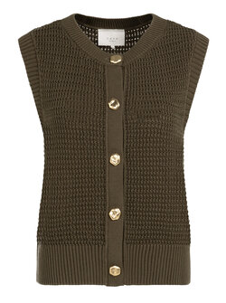 CARDIGAN EN MAILLE SANS MANCHES