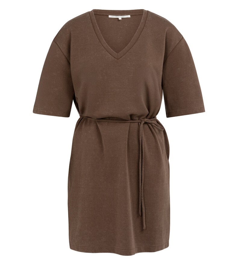 ROBE EN JERSEY À COL EN V