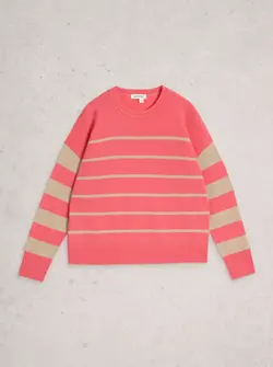 STRIPE CREW SWEATER