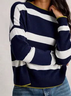 KITTY STRIPE SWEATER