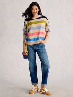 KITTY STRIPE SWEATER