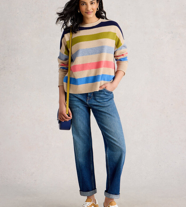 KITTY STRIPE SWEATER