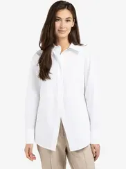 A-LINE POPLIN BLOUSE