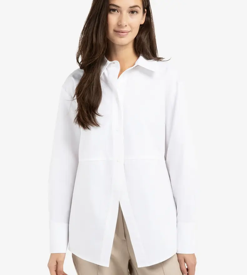 A-LINE POPLIN BLOUSE