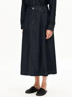 JUPE EN DENIM À PANNEAUX