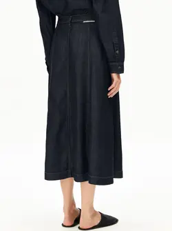 PANELLED DENIM SKIRT