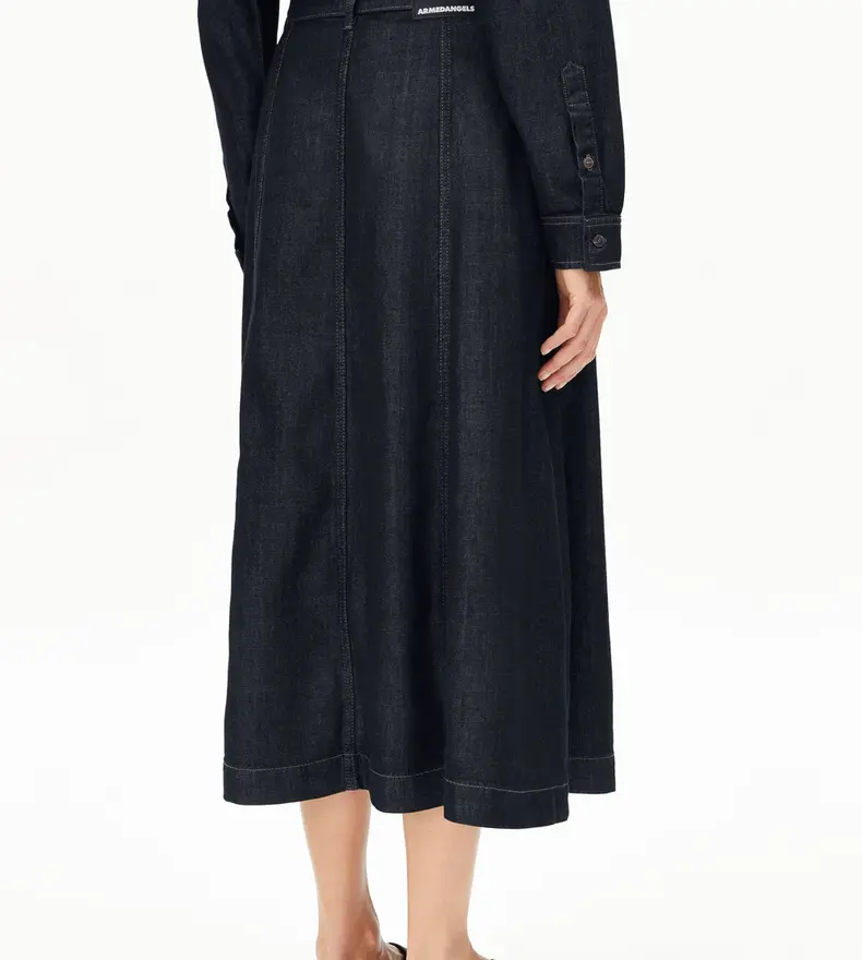 JUPE EN DENIM À PANNEAUX