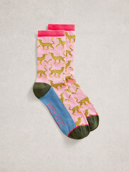 CHEETAH ANKLE SOCK