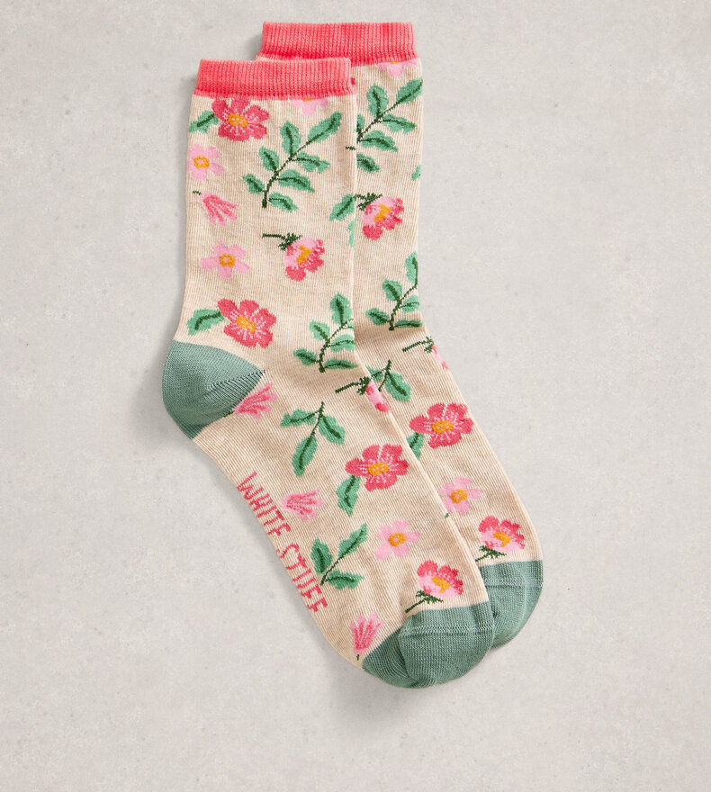 CHAUSSETTES FLEURIES