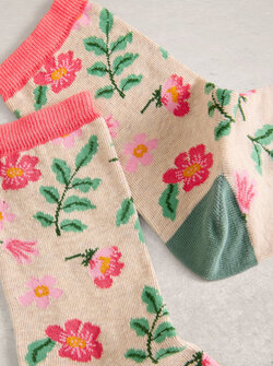 CHAUSSETTES FLEURIES