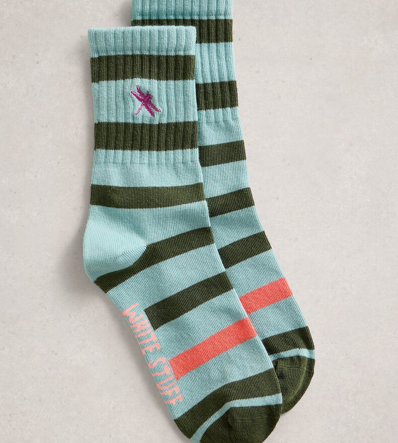 EMBROIDERED DRAGONFLY SOCK