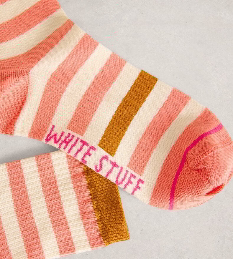 BLOCK STRIPE ANKLE SOCK