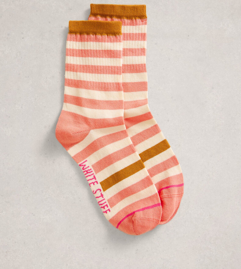 BLOCK STRIPE ANKLE SOCK