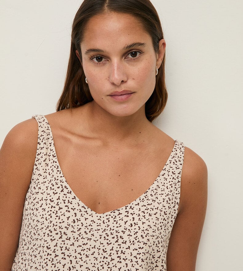 ROBE COURTE EN CRÊPE IPANEMA