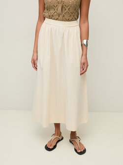 MAGGIE MIDI POPLIN SKIRT
