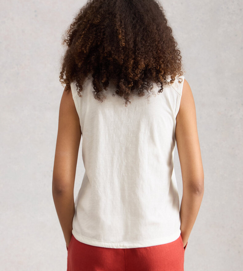 PEONY SLEEVELESS SHIRT