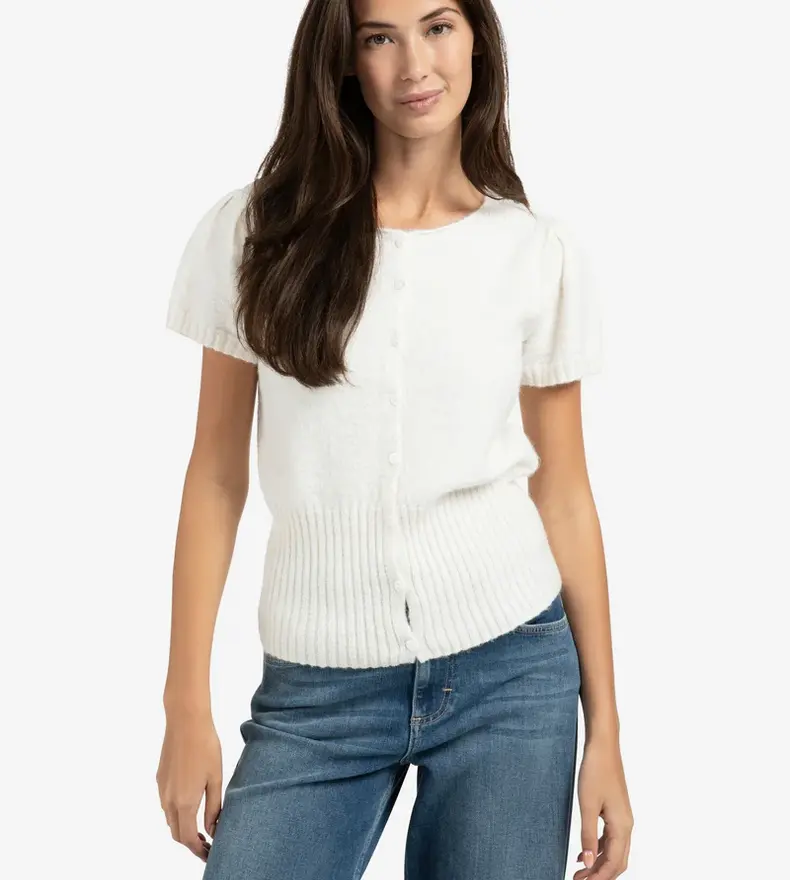SHORT SLEEVE CARDIGAN