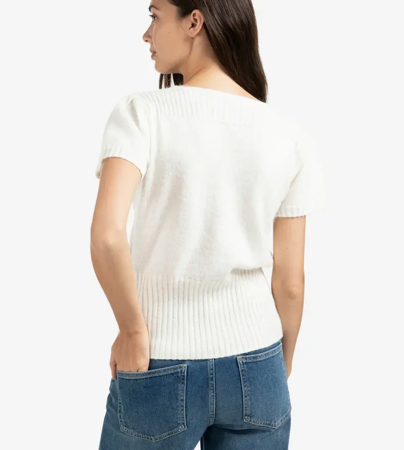 CARDIGAN À MANCHES COURTES