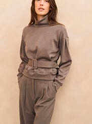 HIGH NECK SWEATSHIRT