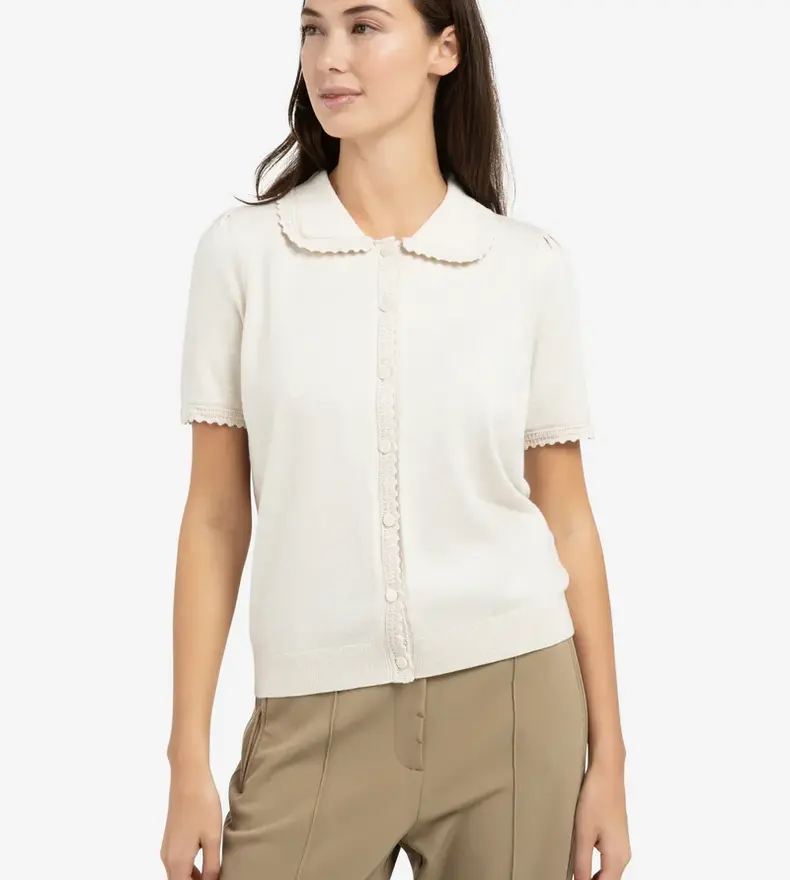 CARDIGAN À MANCHES COURTES