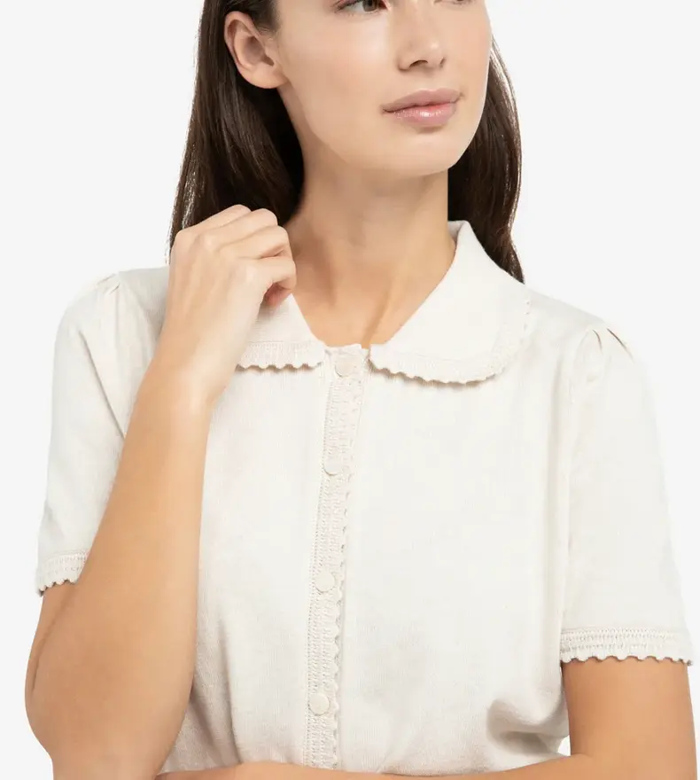 SHORT SLEEVE CARDIGAN