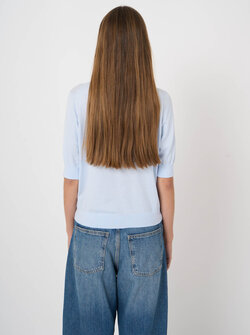 SHORT SLEEVE SWEATER