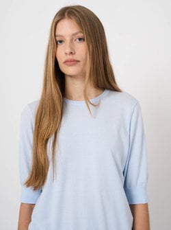 SHORT SLEEVE SWEATER