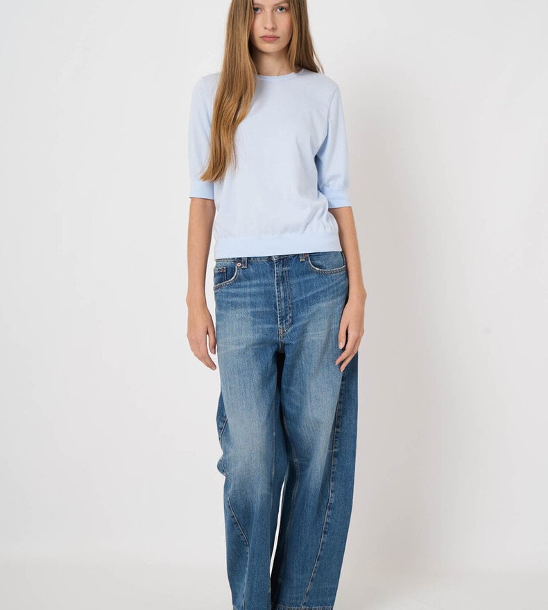 SHORT SLEEVE SWEATER