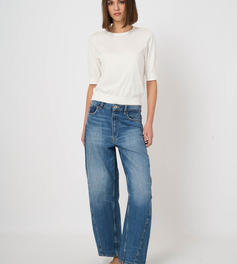 SHORT SLEEVE SWEATER