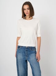 SHORT SLEEVE SWEATER