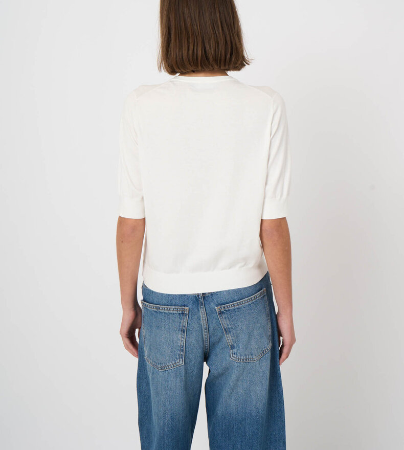 SHORT SLEEVE SWEATER