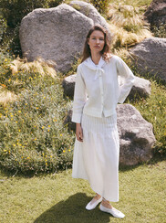 JUPE MIDI EN CHANVRE CAMI