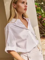 BLOUSE MANCHES COURTES