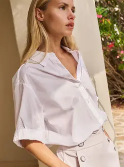 BLOUSE MANCHES COURTES