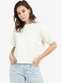 SHORT SLEEVE SWEATER