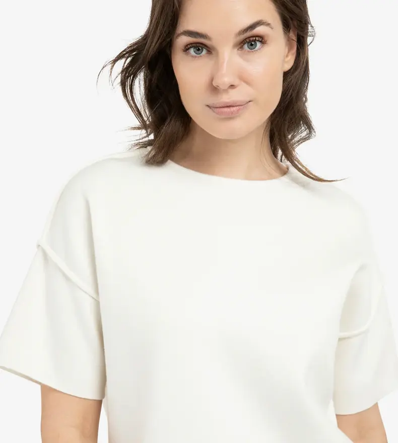 SHORT SLEEVE SWEATER