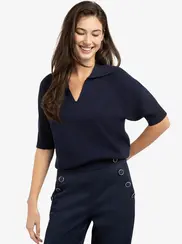 SHORT SLEEVE SWEATER