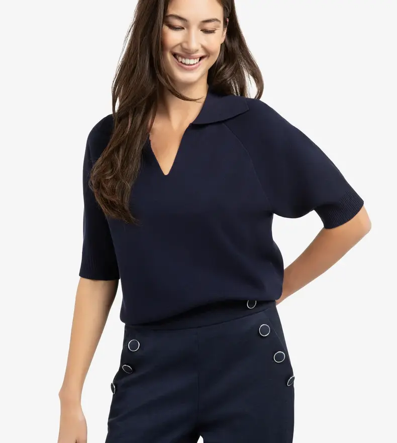 SHORT SLEEVE SWEATER