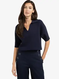 SHORT SLEEVE SWEATER